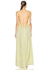 Zimmermann Silk Slip Dress in Lemon, view 3, click to view large image.