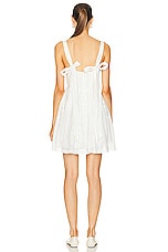 Zimmermann Alight Corset Mini Dress in Ivory, view 3, click to view large image.