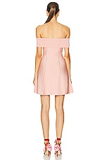Zimmermann Matchmaker Knit Panelled Mini Dress in Dusty Pink, view 3, click to view large image.