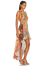 Zimmermann Junie Racer Back Midi Dress in Spliced, view 2, click to view large image.