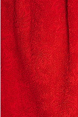 Zimmermann Alight Toweling Mini Dress in Red, view 4, click to view large image.