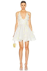 Zimmermann Matchmaker Daisy Mini Dress in Ivory, view 1, click to view large image.