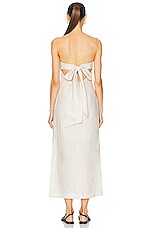 Zimmermann Lexi Column Dress in Ivory Palm, view 4, click to view large image.