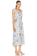 Zimmermann Natura Flutter Dress in Blue Garden Print, view 2, click to view large image.