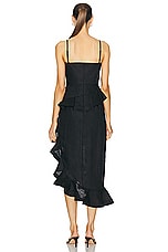 Zimmermann Harmony Tango Dress in Black, view 4, click to view large image.