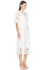Zimmermann Halliday Lace Flower Dress in Ivory, view 2, click to view large image.