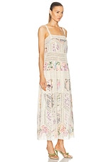 Zimmermann Halliday Lace Trim Slip Dress in Spliced, view 2, click to view large image.