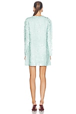 Zimmermann Eden Sequin Mini Dress in Mint, view 3, click to view large image.