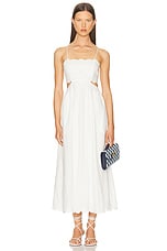 Zimmermann Rhiannon Scallop Midi Dress in Ivory | FWRD Zimmermann Rhiannon Scallop Midi Dress in Ivory | FWRD
