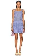 Zimmermann Coco Lace Mini Dress in Jacaranda Blue | FWRD