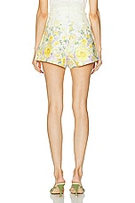 Zimmermann Natura High Waisted Short in Citrus Garden Print, view 3, click to view large image.