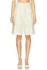 Zimmermann Harmony Slouchy Short in Lemon, view 1, click to view large image.