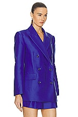 Zimmermann Natura Long Line Jacket in Lapis, view 2, click to view large image.