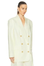 Zimmermann Harmony Poplin Jacket in Lemon, view 2, click to view large image.