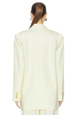 Zimmermann Harmony Poplin Jacket in Lemon, view 3, click to view large image.