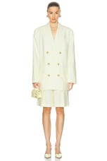 Zimmermann Harmony Poplin Jacket in Lemon, view 4, click to view large image.