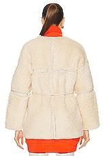 Zimmermann Kaleidoscope Shearling Jacket in Vanilla, view 3, click to view large image.