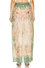 Zimmermann August Relaxed Pant in Khaki Floral, view 3, click to view large image.