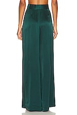 Zimmermann Silk Tuck Pant in Jade, view 3, click to view large image.