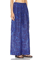 Zimmermann Ottie Relaxed Pant in Blue Paisley, view 2, click to view large image.