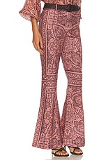 Zimmermann Ottie Flared Pant in Coral Paisley, view 2, click to view large image.