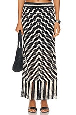 Zimmermann Halliday Hand Crochet Skirt in Chevron, view 1, click to view large image.