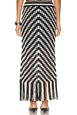 Zimmermann Halliday Hand Crochet Skirt in Chevron, view 3, click to view large image.