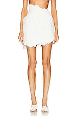 Zimmermann Tama Filigree Skirt in Ivory, view 1, click to view large image.