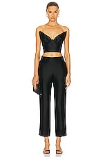 Zimmermann Matchmaker Bodice Top in Black, view 4, click to view large image.