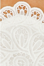 Zimmermann Ottie Embroidered Bodice Top in Ivory, view 5, click to view large image.