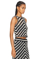 Zimmermann Halliday Hand Crochet Tank in Chevron, view 2, click to view large image.