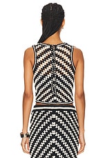 Zimmermann Halliday Hand Crochet Tank in Chevron, view 3, click to view large image.