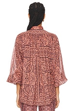 Zimmermann Ottie Tunic Top in Coral Paisley, view 3, click to view large image.