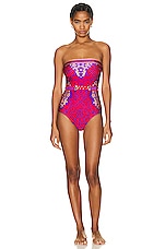 VIP【関税送料無料】希少 The Attico Zebra One Piece Swimsuit THE ATTICO Zebra Printed Bikini Set in Cappuccino & Black | FWRD
