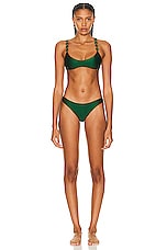 Zimmermann August Diamond Trim Bikini Set in Forest Green | FWRD