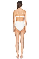 Zimmermann Halliday Embroidery One Piece in Ivory, view 4, click to view large image.