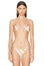 Zimmermann Halliday Mini Try Bikini in Multi Stripe, view 1, click to view large image.