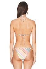 Zimmermann Halliday Mini Try Bikini in Multi Stripe, view 3, click to view large image.