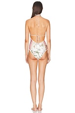 Zimmermann Waverly Keyhole Crochet One Piece Swimsuit in Spliced, view 3, click to view large image.