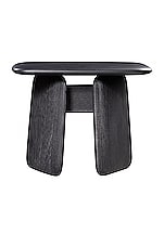 ZANAT Stonehenge Stool in Maple Black, view 3, click to view large image.