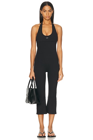 437 The Halter Onesie in Black