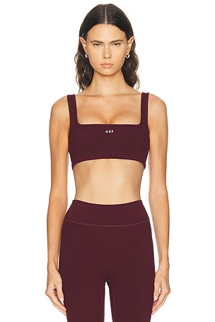 437 The Square Bra in Burgundy