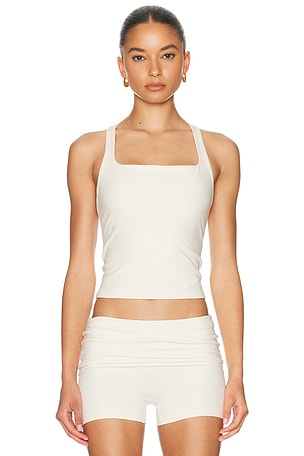 437 The Contour Tank Top in Cream