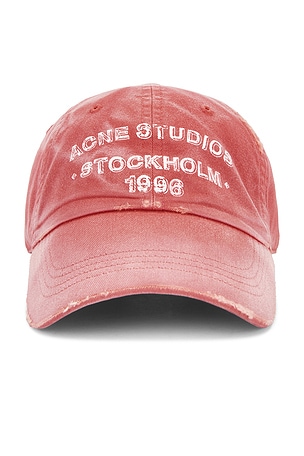 Acne Studios Cuddy Sunkissed Cap in Red