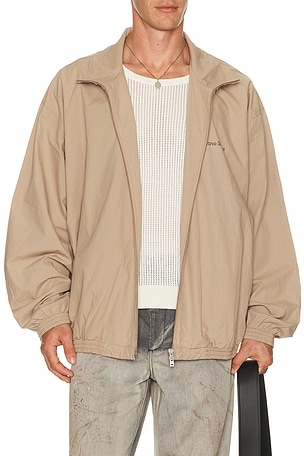 Acne Studios Olando Soft Cotton Poplin Jacket in Beige