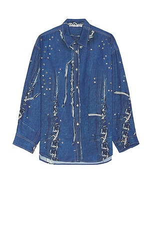 Maison MIHARA YASUHIRO BLEACHED ロングスリーブシャツ - Black Maison MIHARA YASUHIRO BLEACHED ロングスリーブシャツ - Black