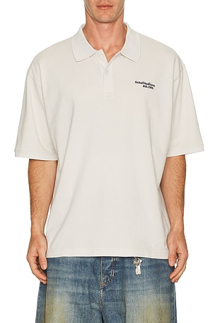 Acne Studios Egnes Polo in White