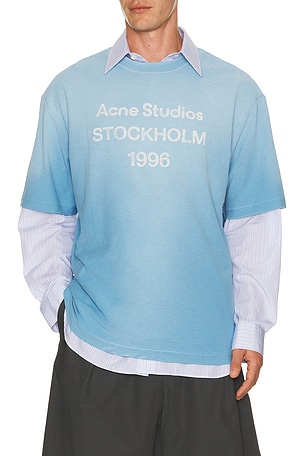 Acne Studios Exford 1996 Tee in Blue