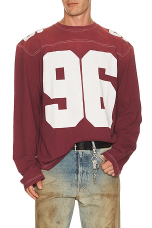 Acne Studios Exfold Soccer Tee in Red