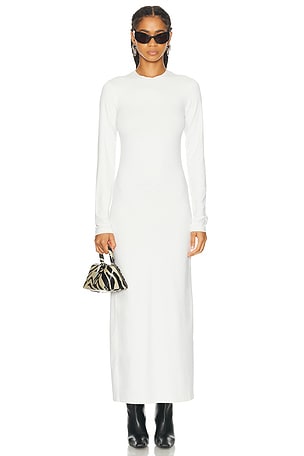 Acne Studios Long Sleeve Maxi Dress in White